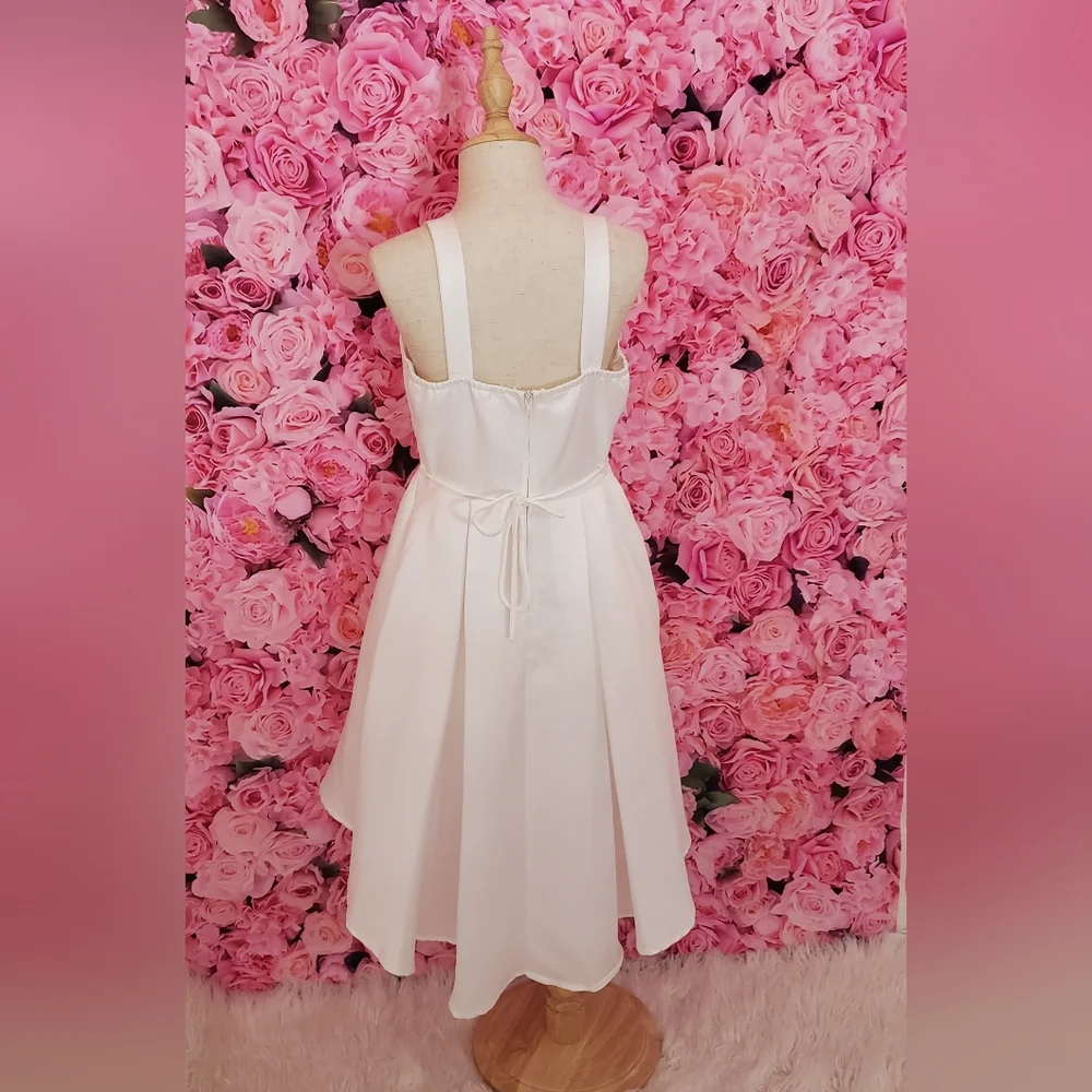 Girls formal white dress